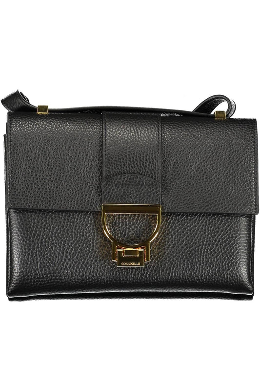 Chic Black Leather Shoulder Bag