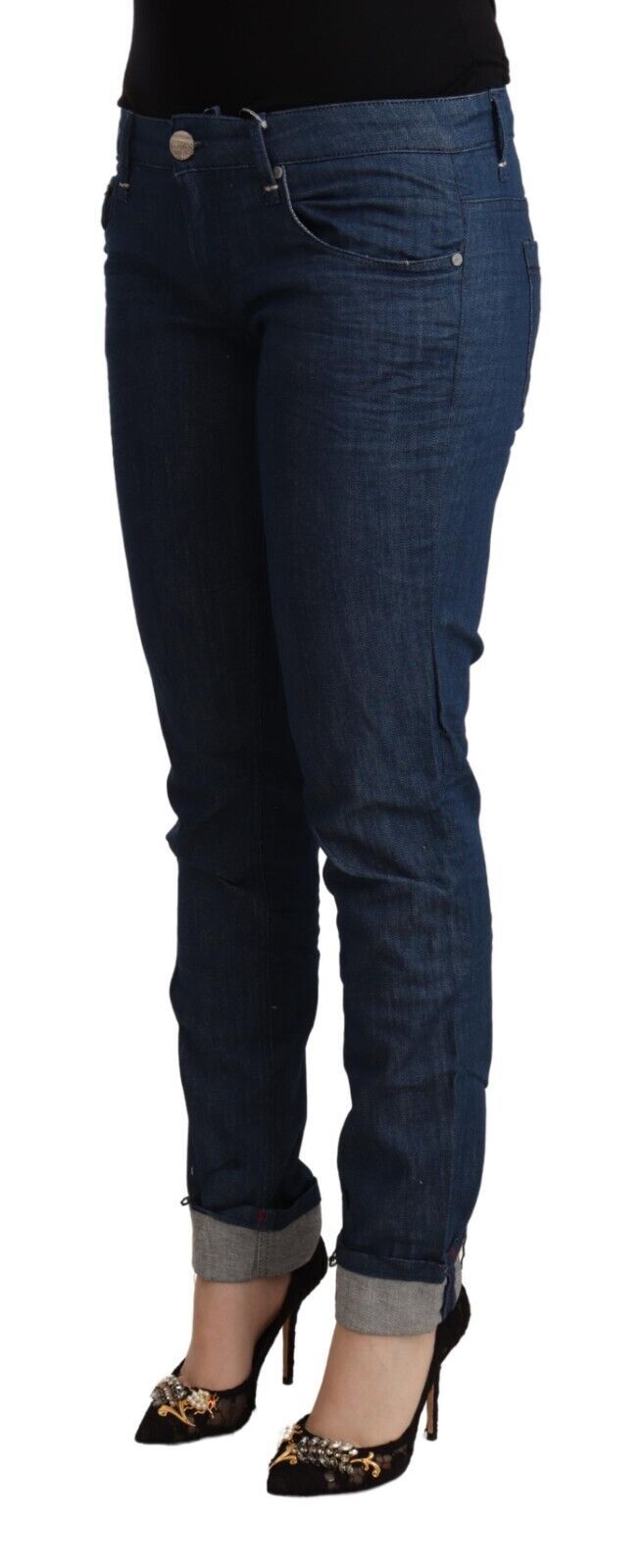 Sleek Low Waist Skinny Denim