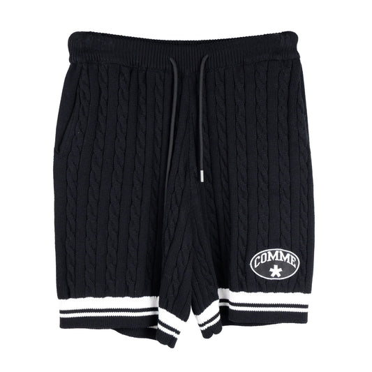 Black Cotton Men Bermuda