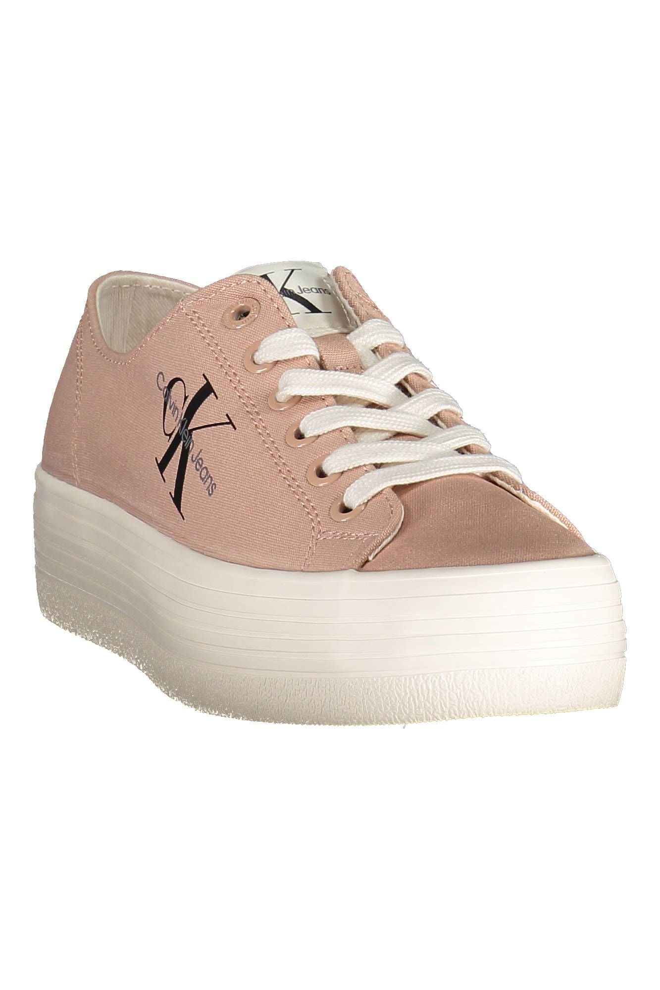 Chic Pink Platform Sneakers with Contrasting Details