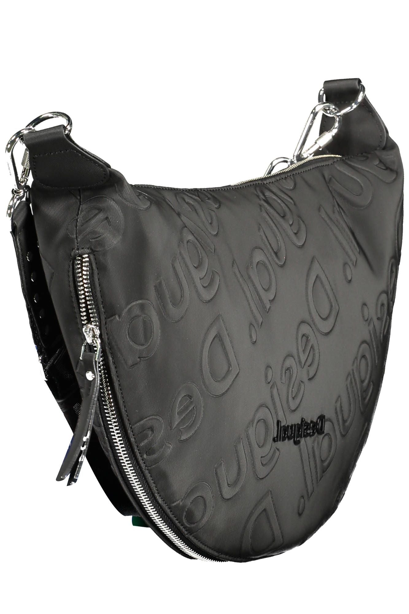 Black Polyethylene Women Handbag