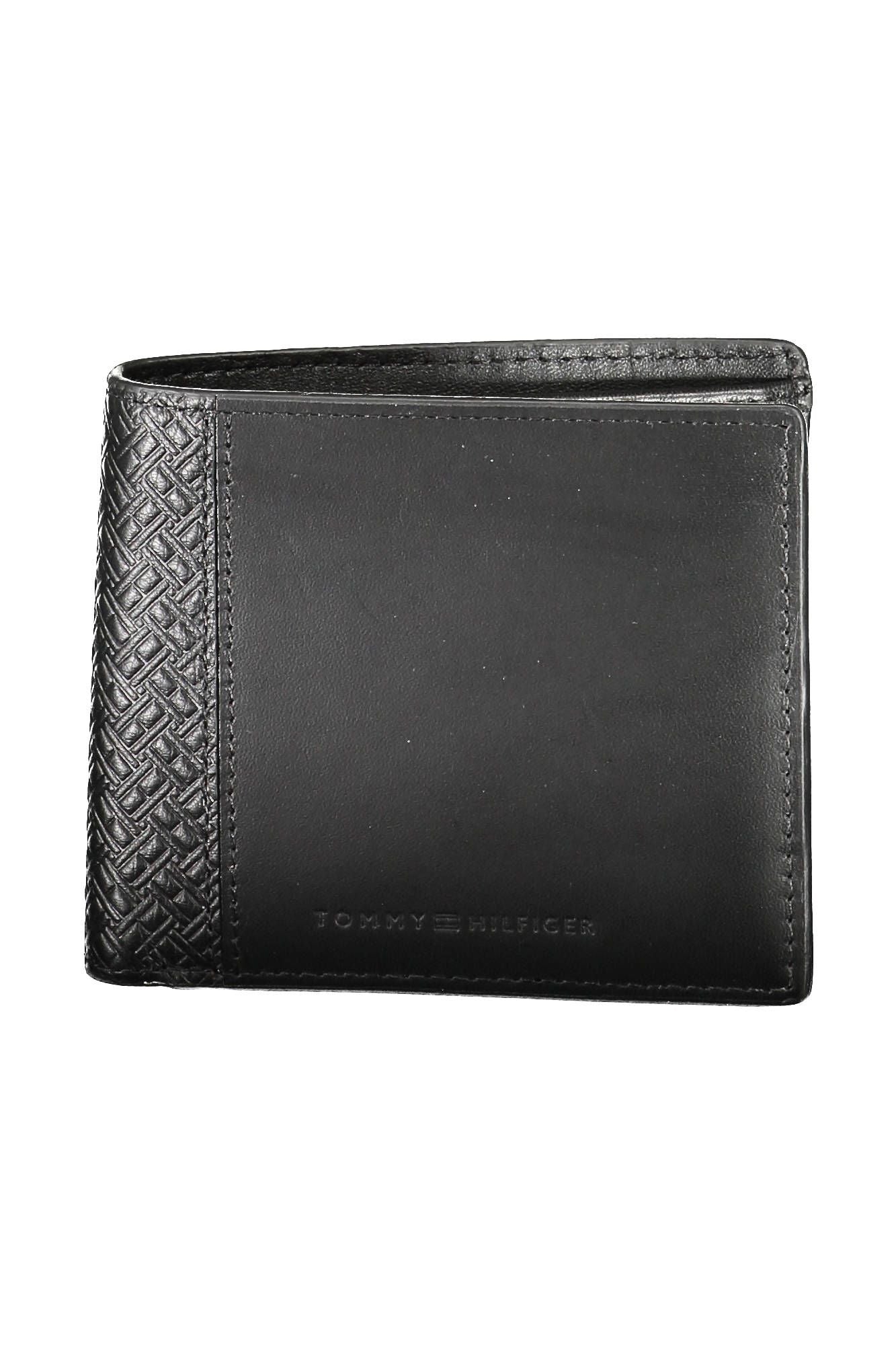 Elegant Black Leather Bi-Fold Wallet