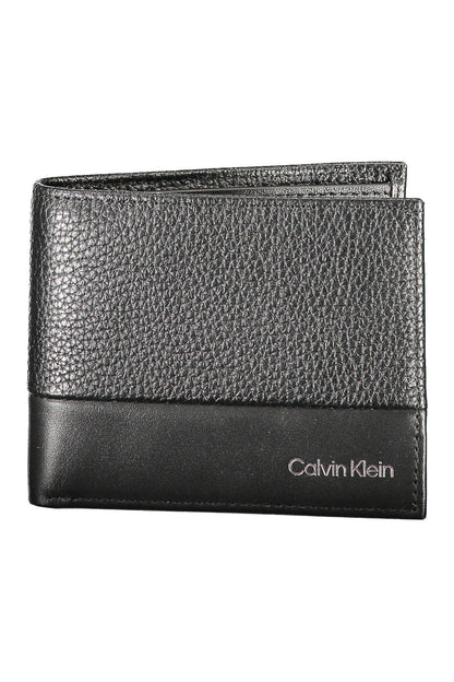 Sleek Black Leather RFID Wallet