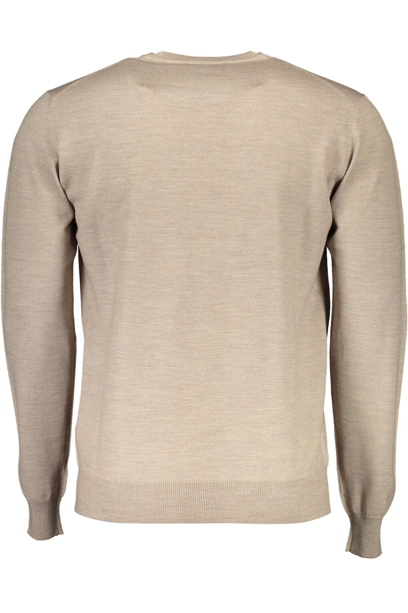 Beige Wool Mens Sweater