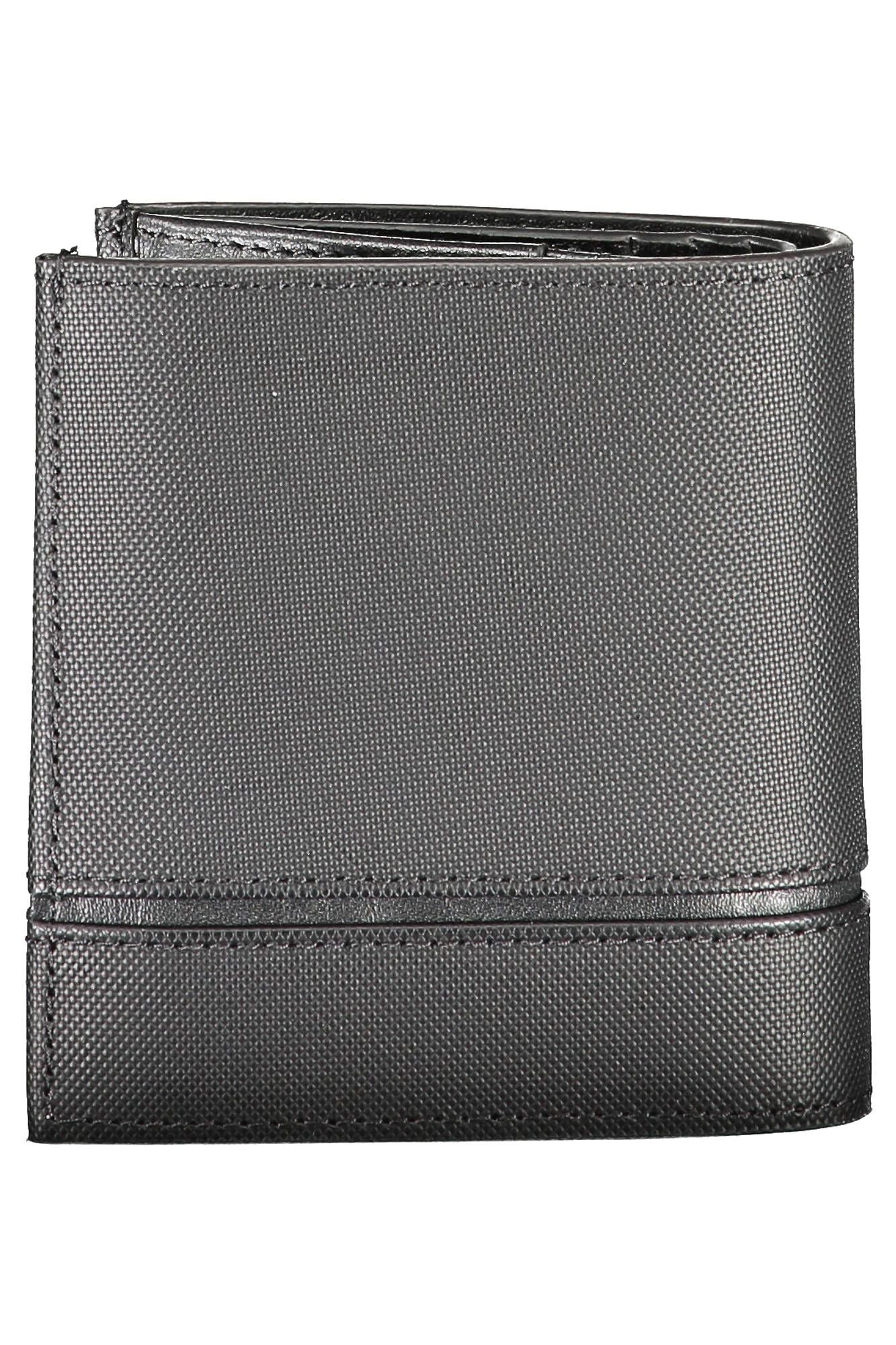 Elegant Black Leather Men's Wallet with RFID Block