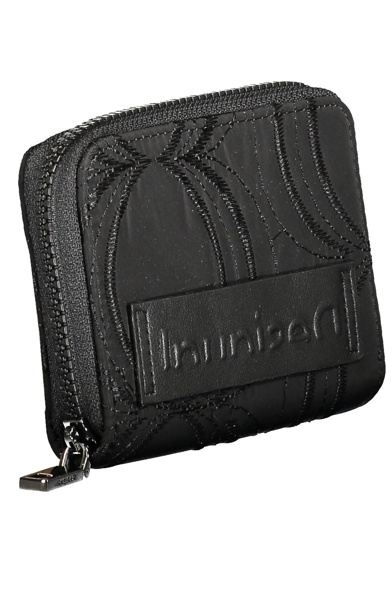 Black Polyester Women Wallet