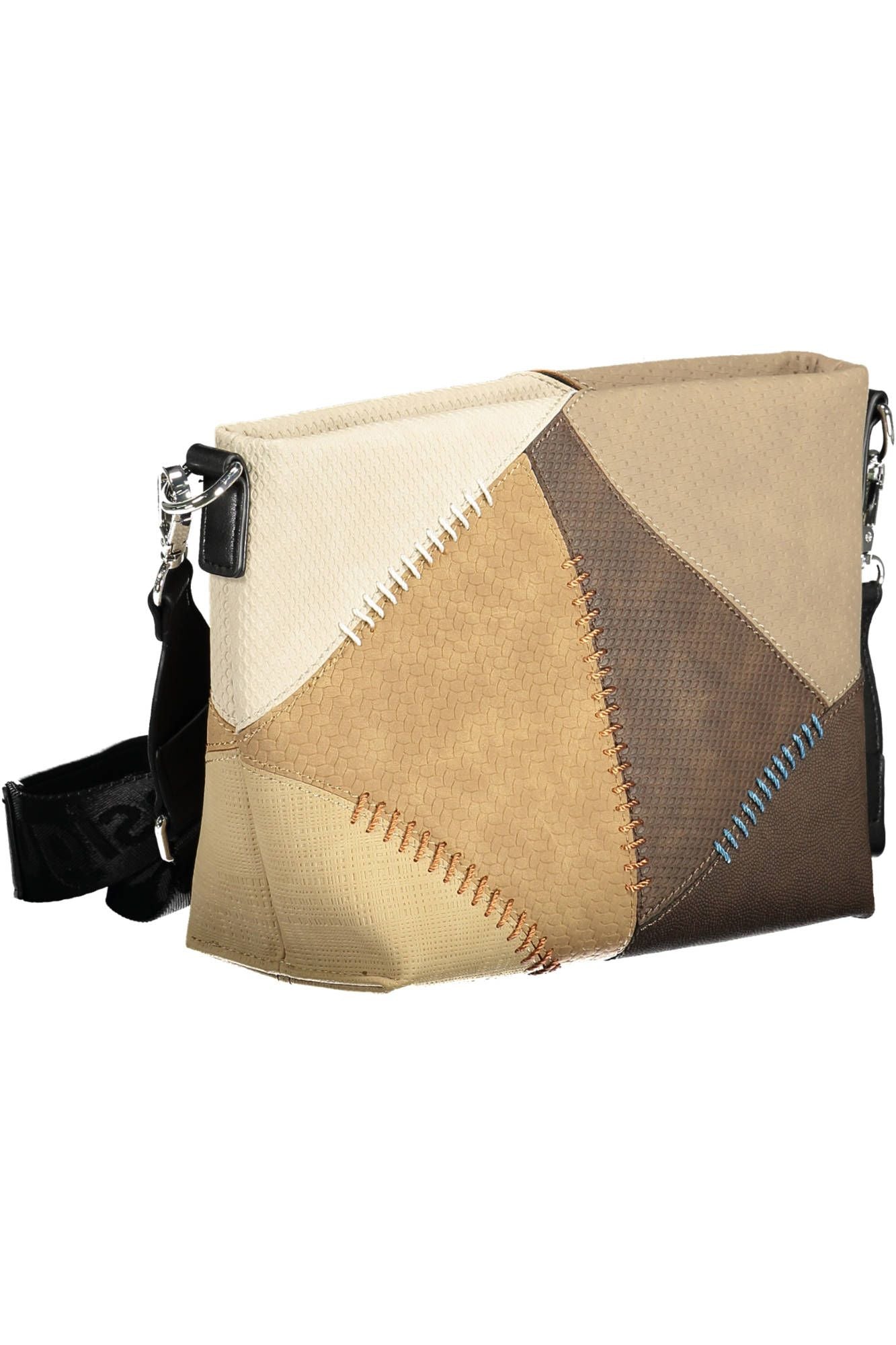 Beige Polyethylene Women Handbag