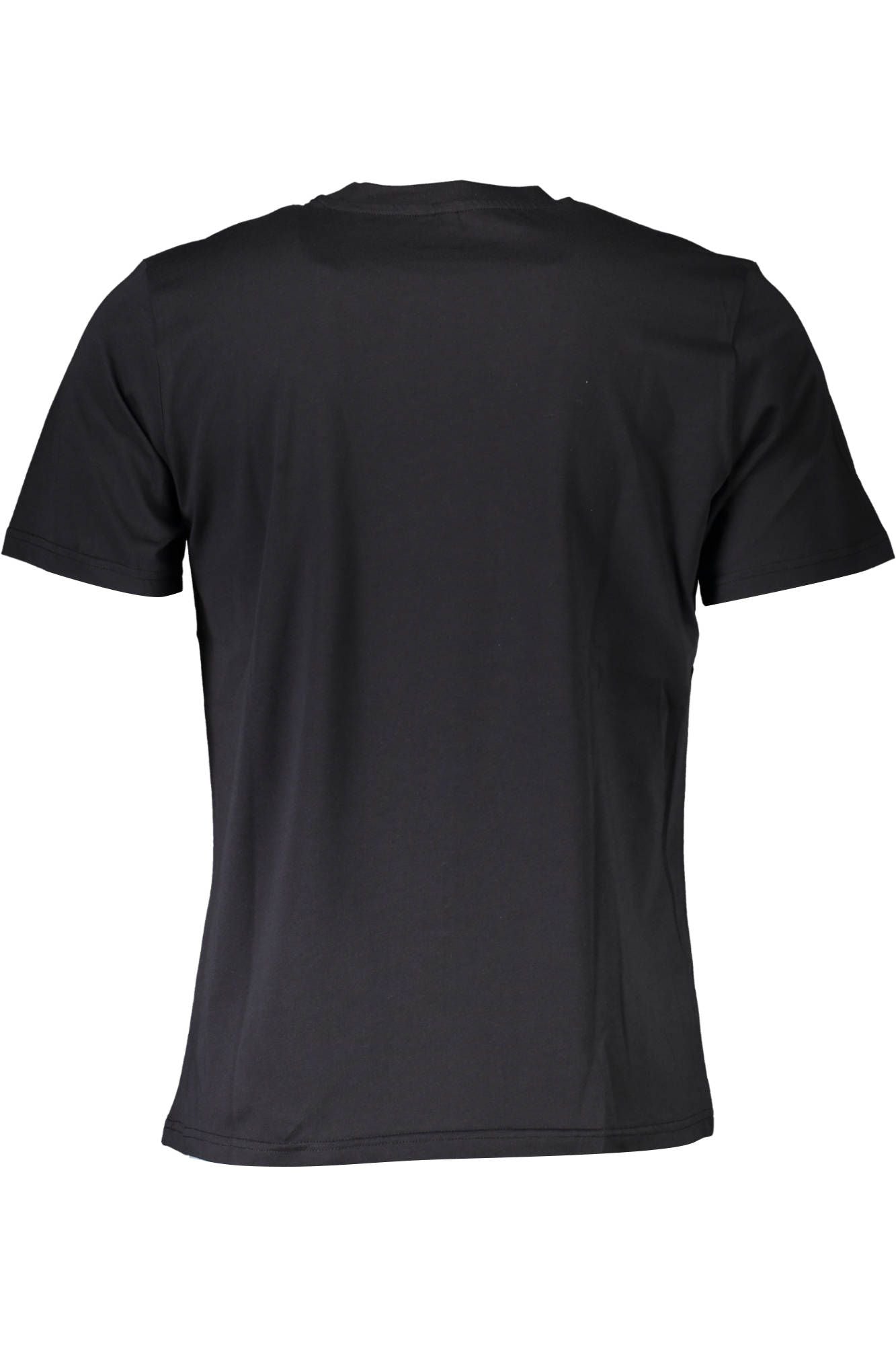 Black Cotton Men T-Shirt