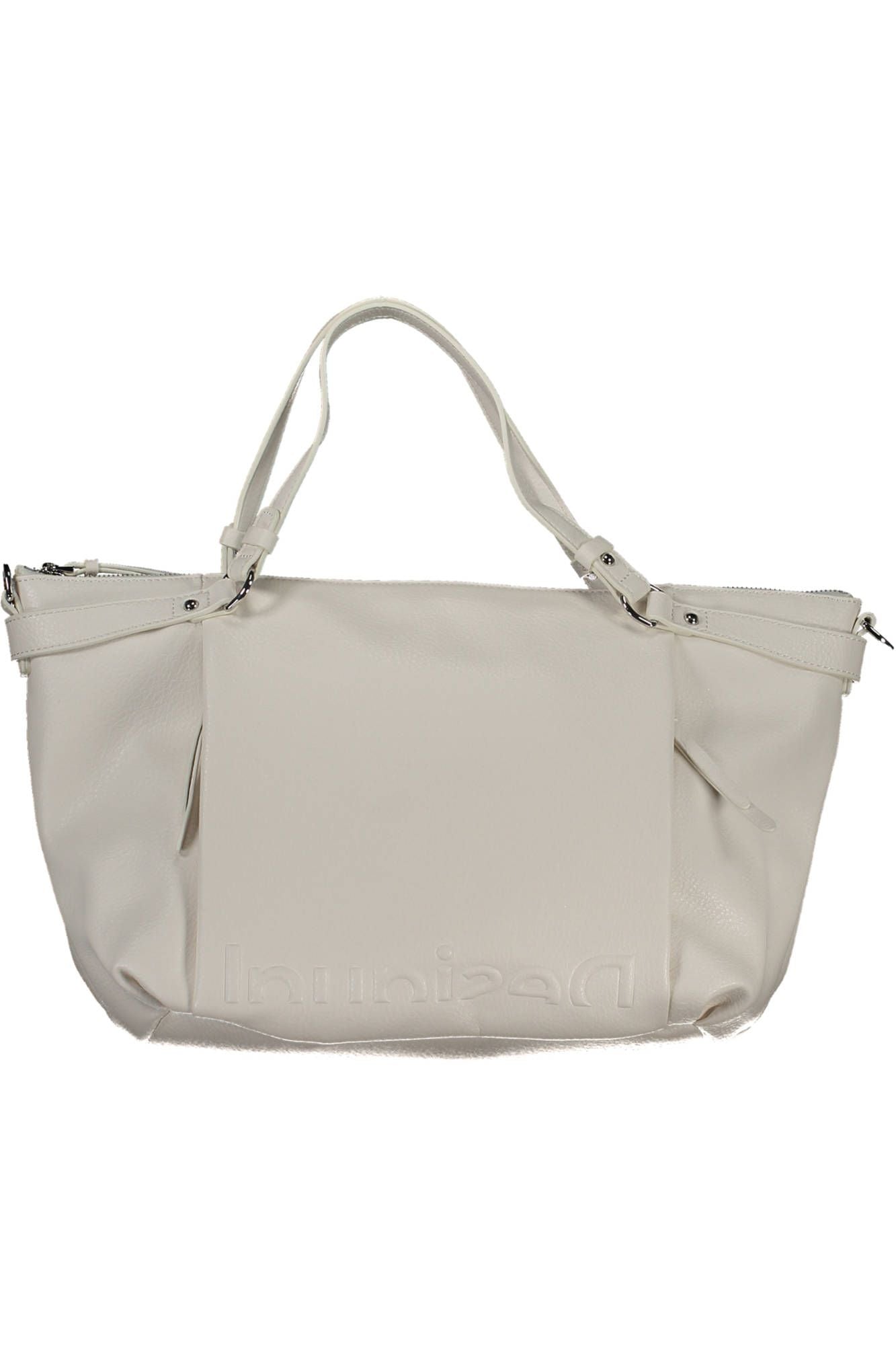 White Polyethylene Women Handbag