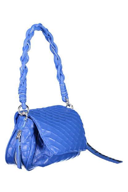 Blue Polyethylene Women Handbag