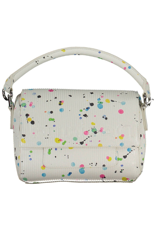 White Polyethylene Women Handbag