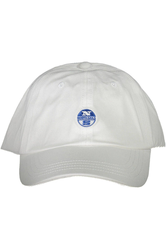 White Cotton Men Cap