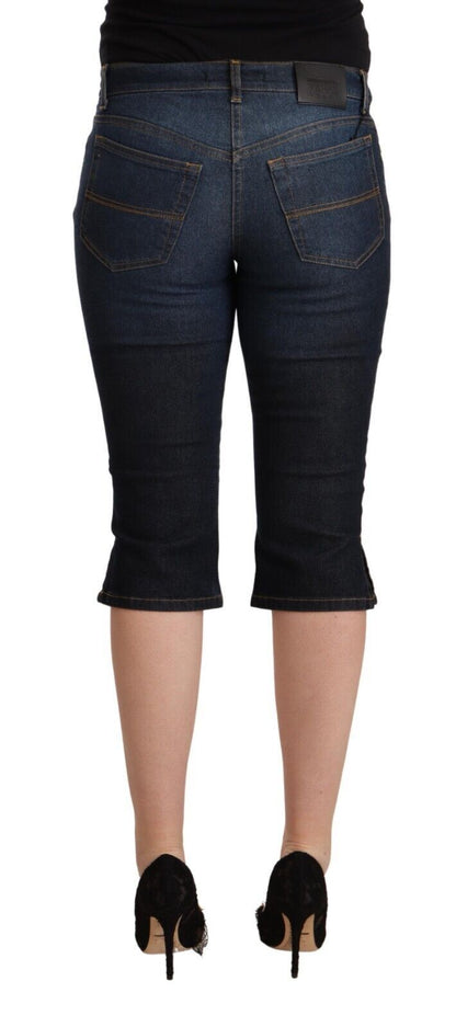 Chic Low Waist Capri Denim Pants