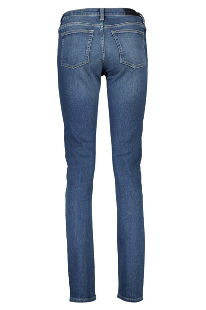 Blue Cotton Women Jeans