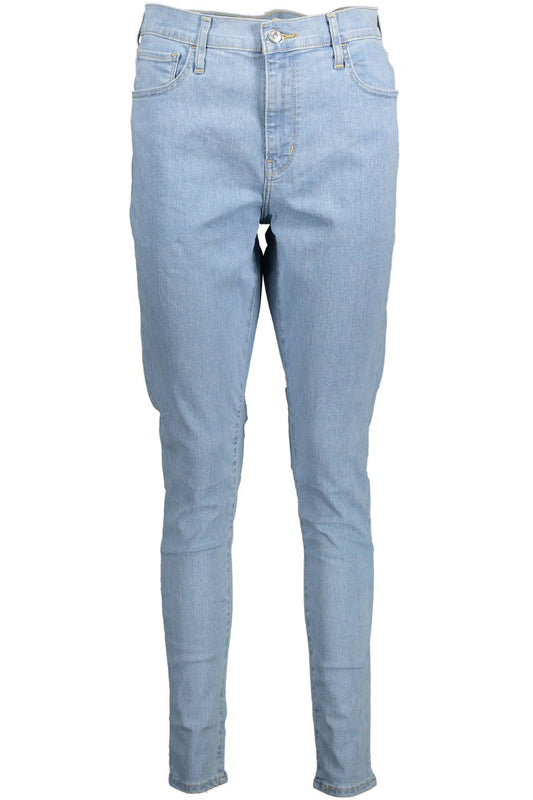 Light Blue Cotton Women Jeans