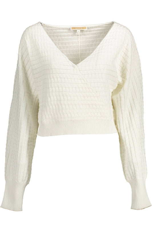 White Cotton Women Sweater