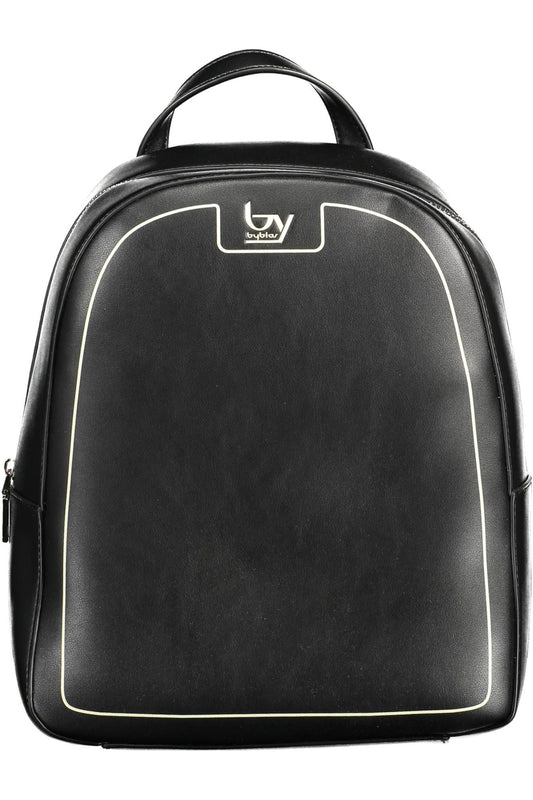 Black Polyethylene Women Backpack