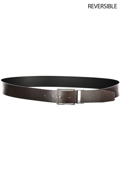 Reversible Leather Belt in Black and Brown