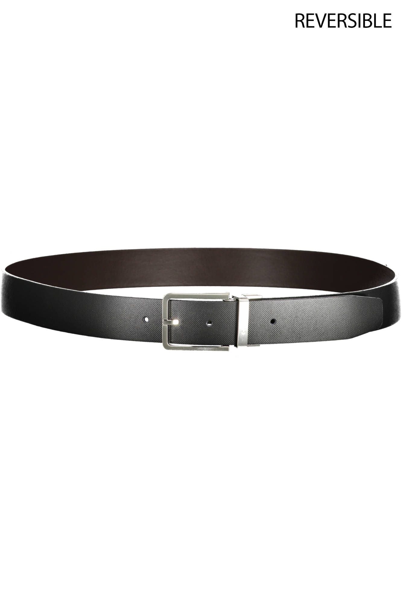 Reversible Leather Belt in Black and Brown