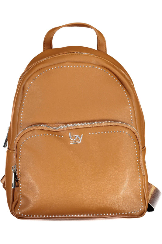 Elegant Brown Backpack with Contrasting Details