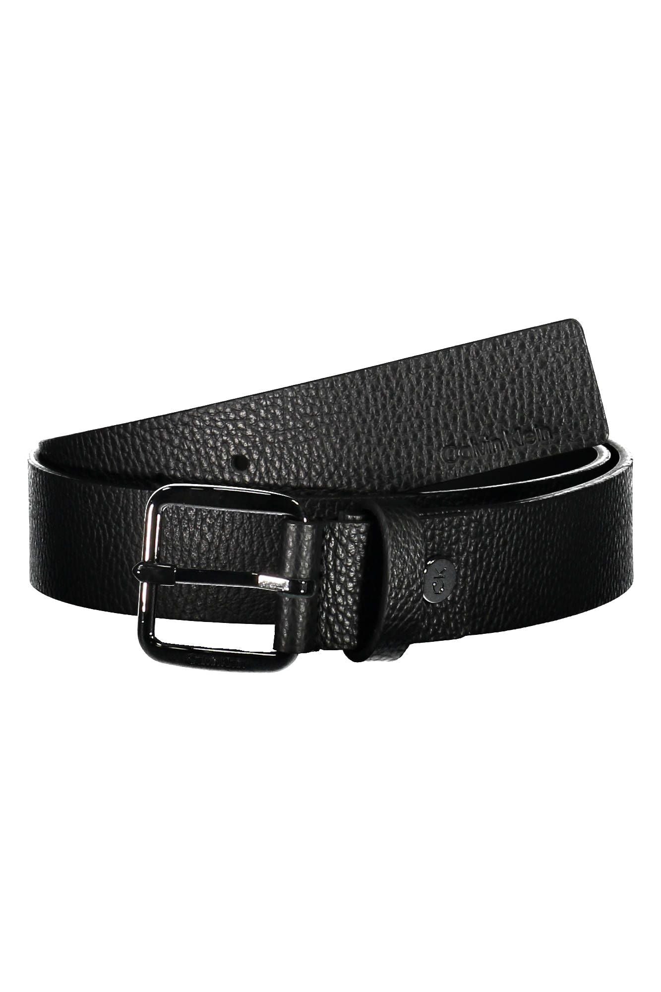 Elegant Leather Belt with Metal Buckle