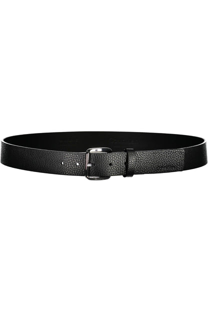 Elegant Leather Belt with Metal Buckle