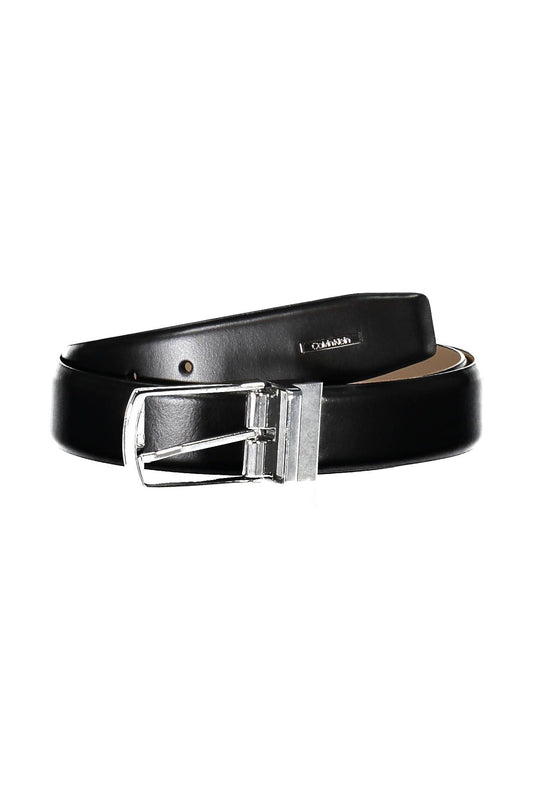 Black Leather Men Belt