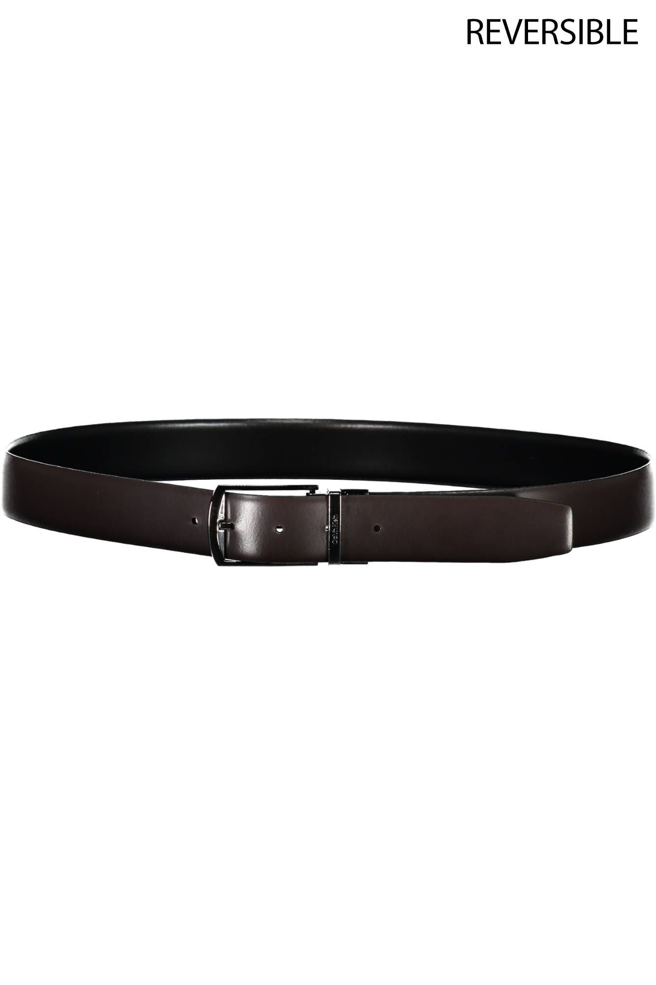 Reversible Black Leather Belt