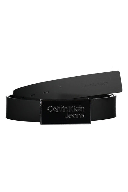 Black Leather Men Belt