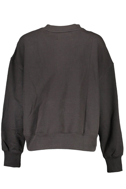 Black Cotton Women Sweater