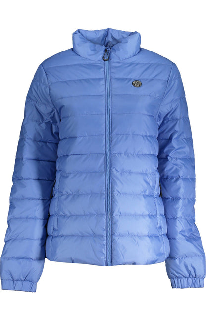 Elegant Light Blue Water-Resistant Jacket