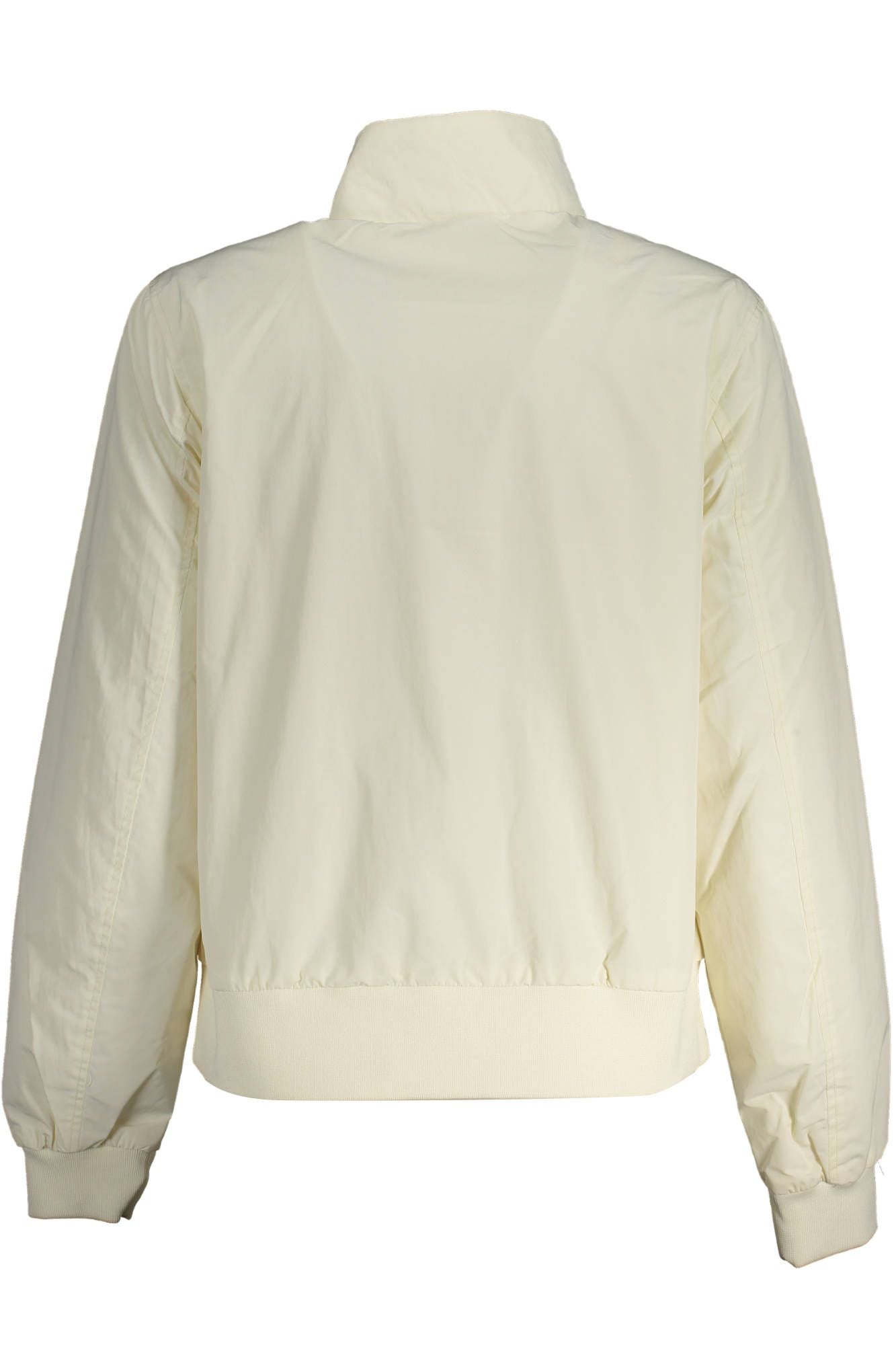 Eco-Conscious White Zip Jacket