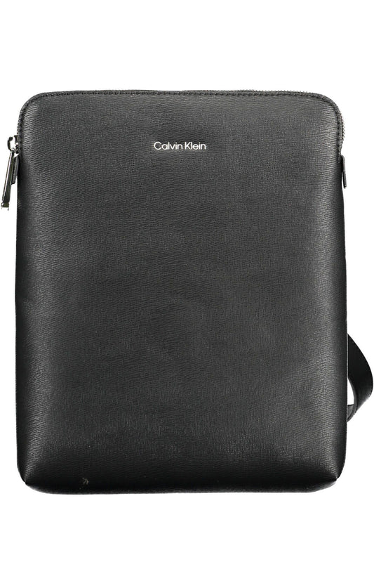 Black Polyester Men Shoulder Bag