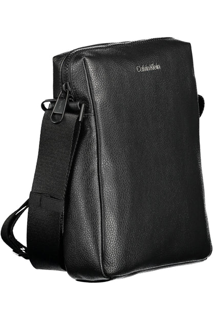 Sleek Black Eco-Conscious Shoulder Bag