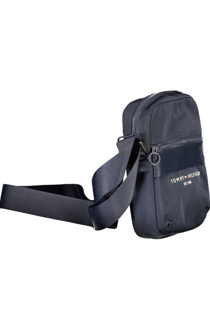 Blue Polyester Men Shoulder Bag