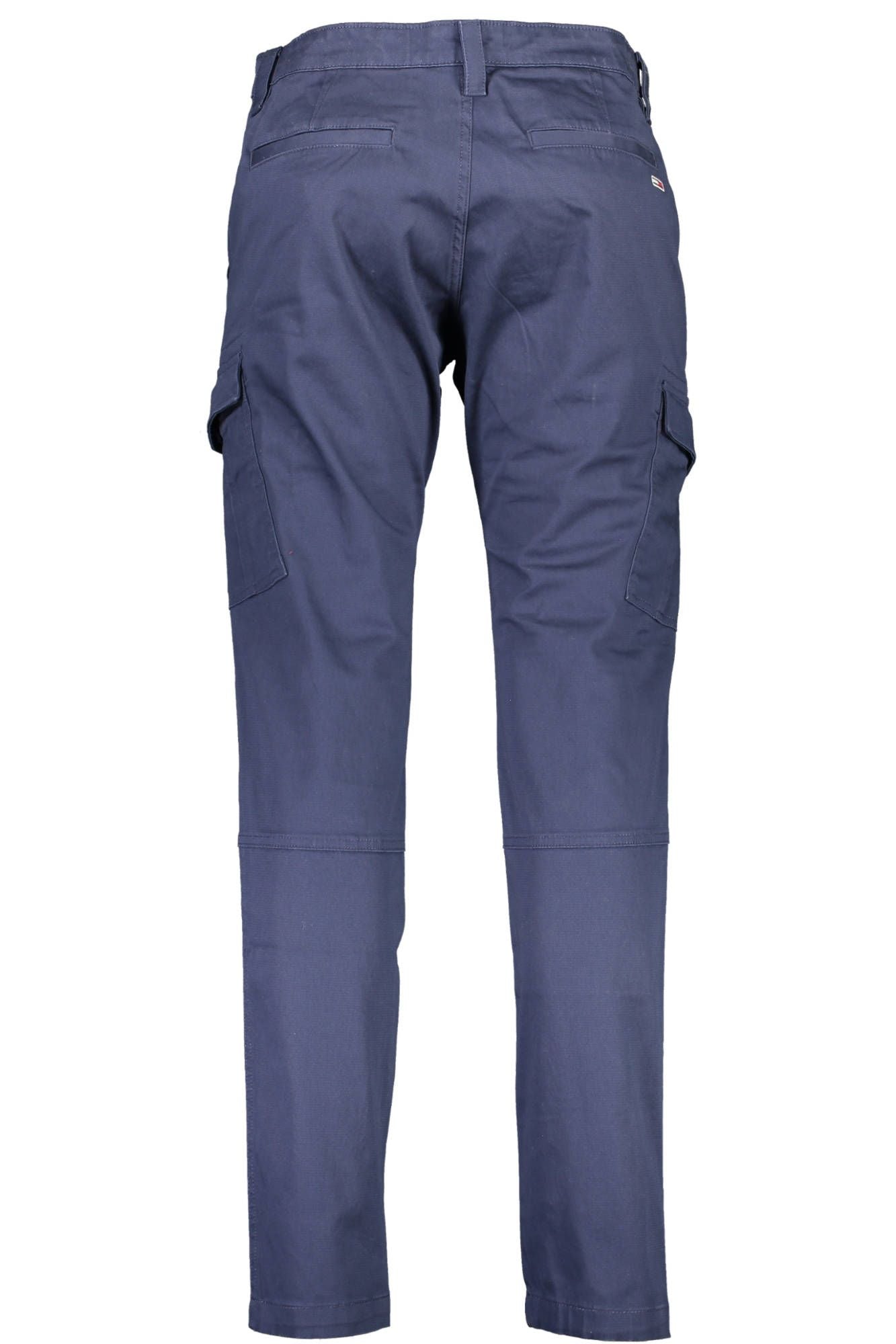 Blue Cotton Men Trouser