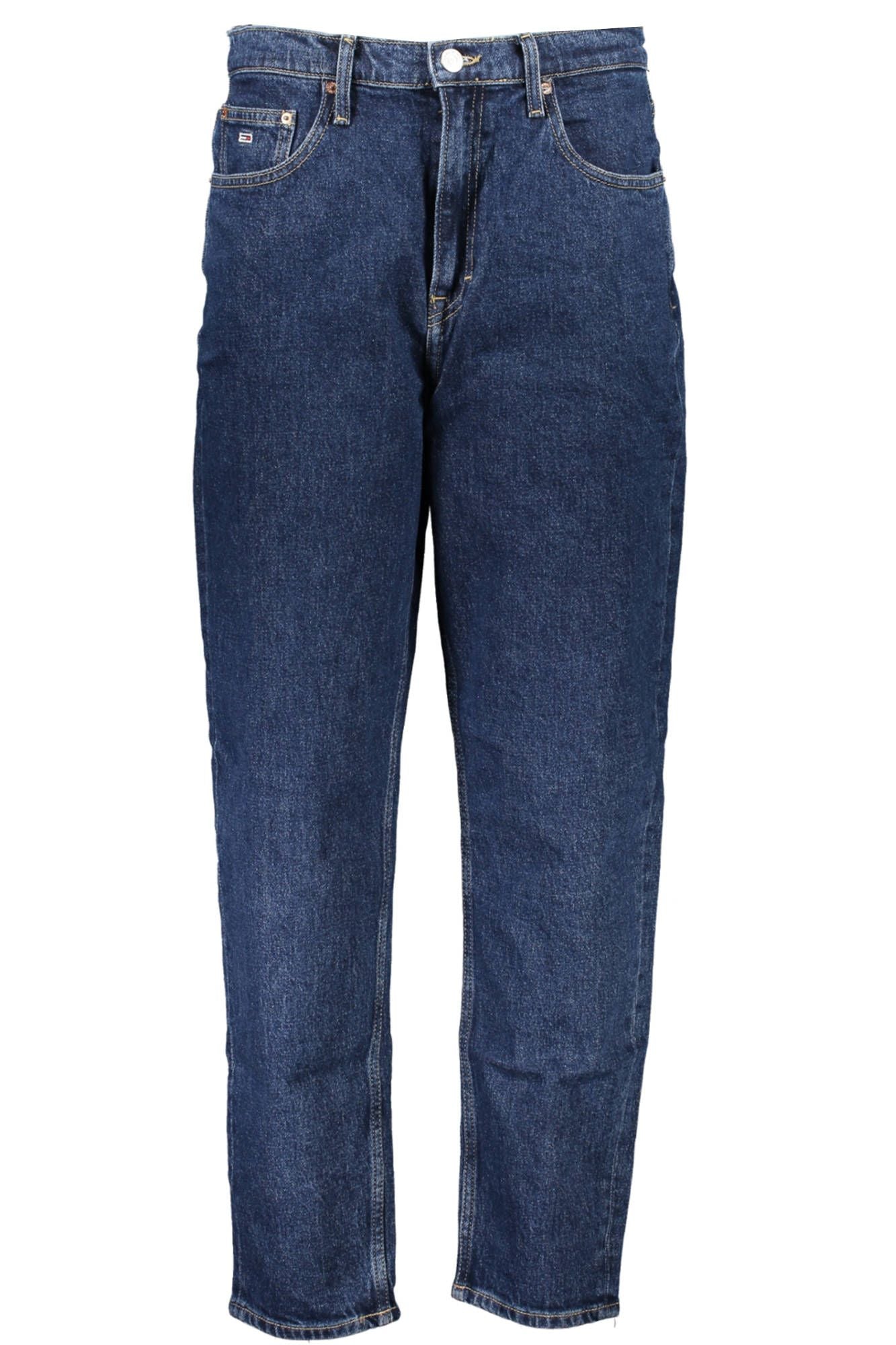 Blue Cotton Women Mom Jean