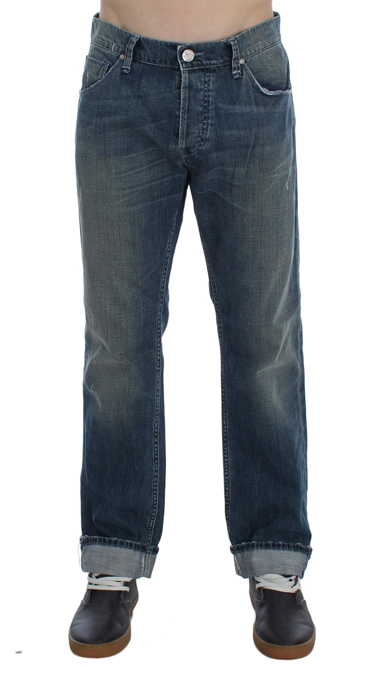 Elegant Regular Fit Blue Wash Denim