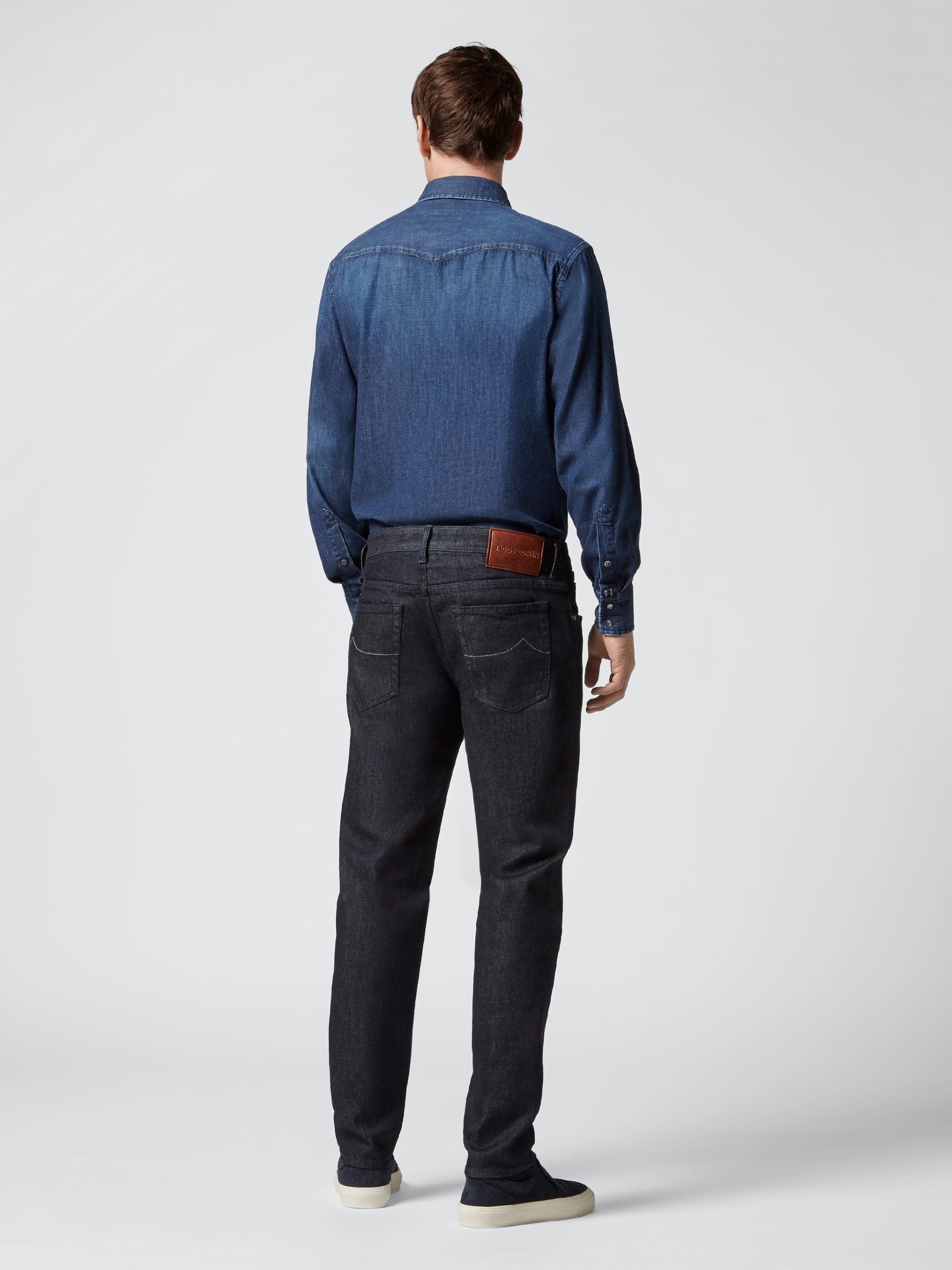 Elegant Blue Denim Regular Fit Jeans