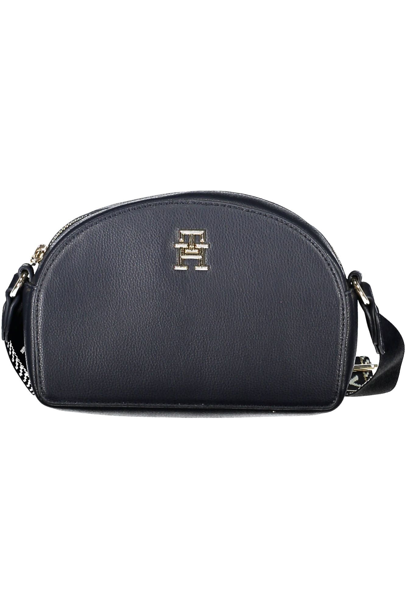 Blue Polyester Women Handbag