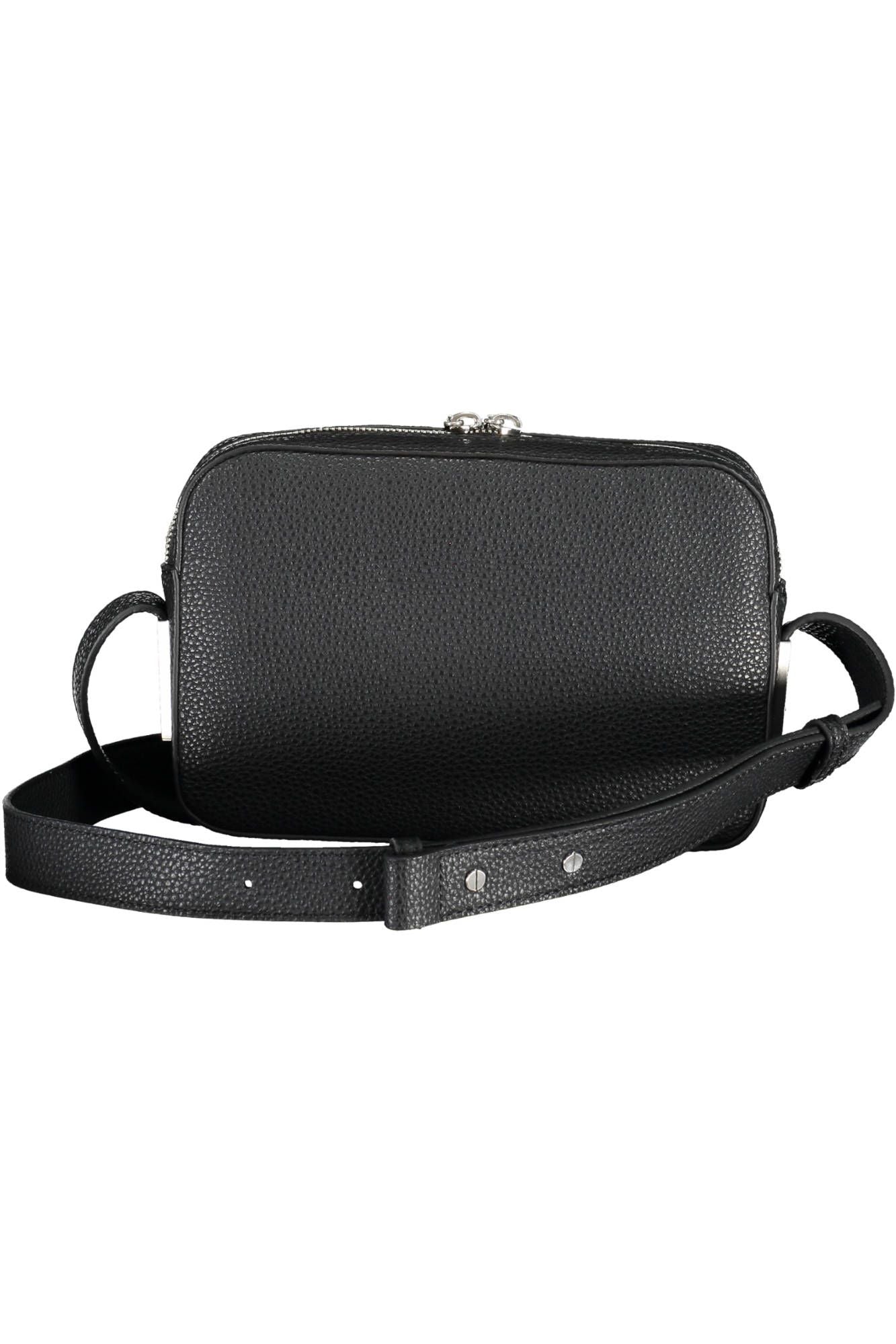 Black Polyester Women Handbag