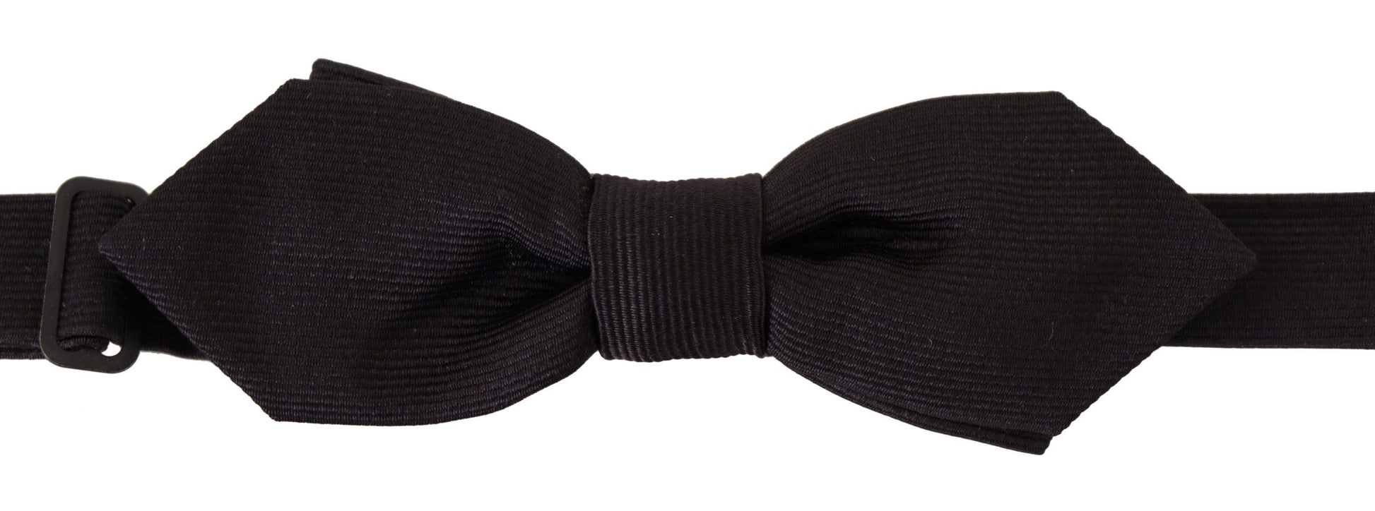 Elegant Black Silk Bow Tie