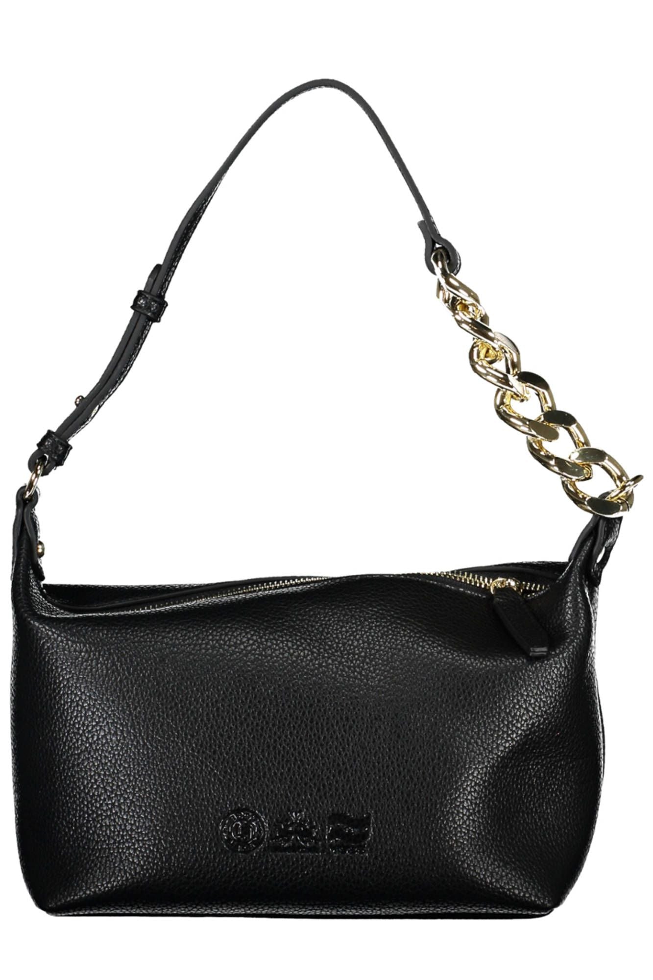 Black Polyethylene Women Handbag