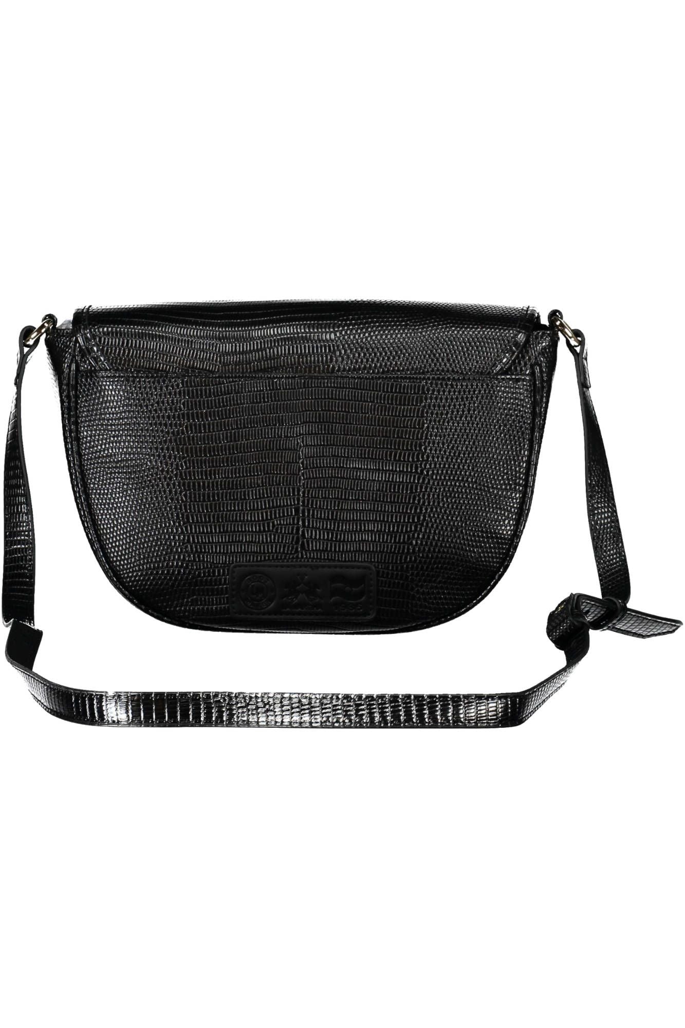 Black Polyethylene Women Handbag