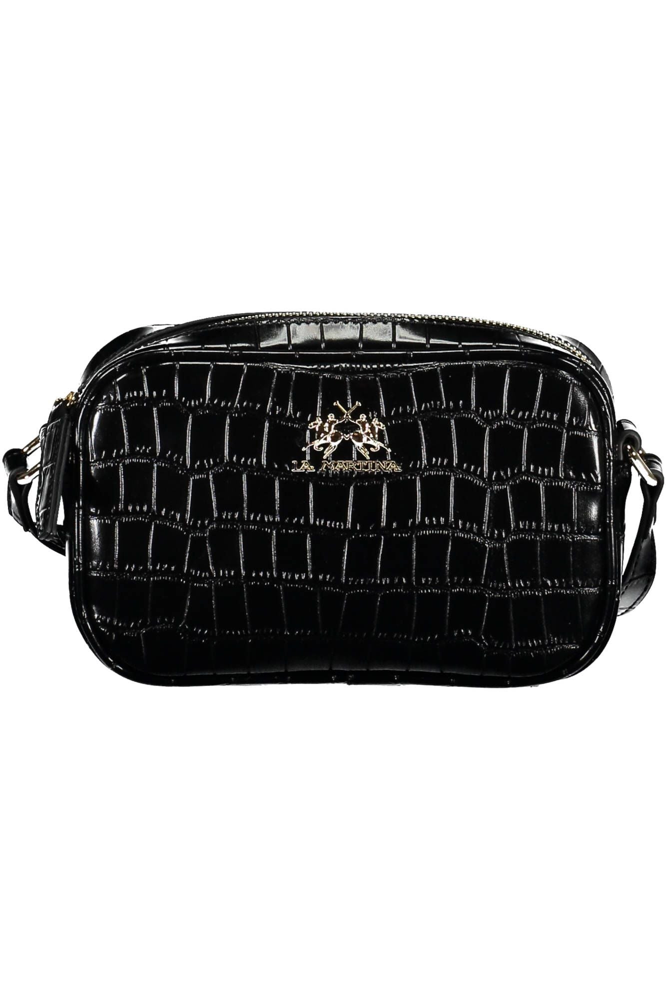 Black Polyethylene Women Handbag