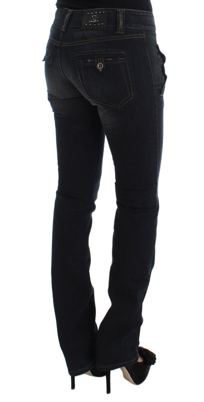 Chic Slim Fit Italian Cotton Jeans