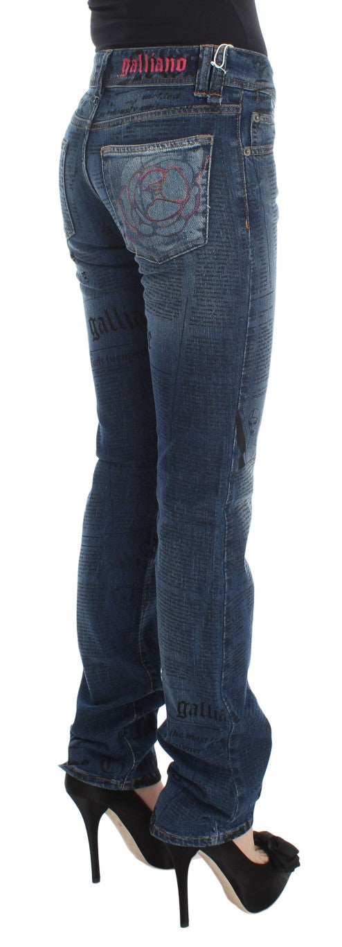 Elegant Slim Bootcut Denim Jeans