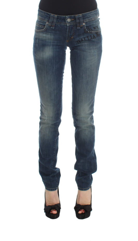 Elegant Slim Fit Indigo Denim