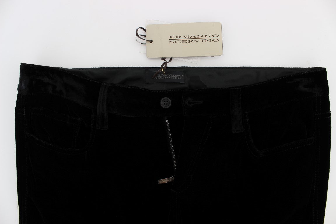 Elegant Black Slim Fit Trousers