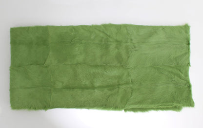 Elegant Green Fur Shoulder Wrap Scarf